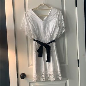 Lacey white dress from Anne Taylor!